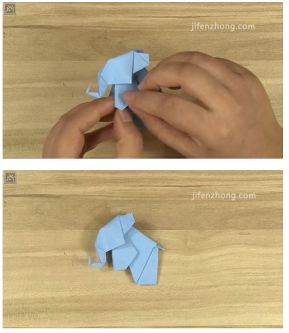 大象折纸方法图片