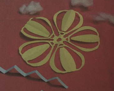 热气球剪纸图片 幼儿园手工剪纸