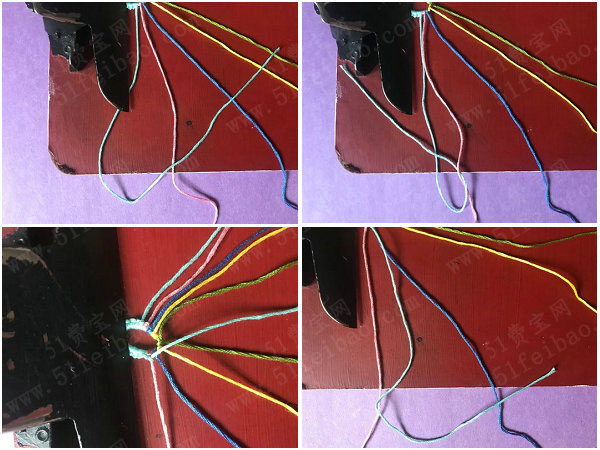 亲手学编绳，五色手工编织友谊手链详细全过程