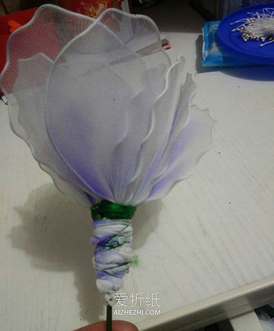 牡丹丝网花制作教程- 