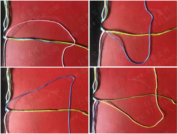 亲手学编绳，五色手工编织友谊手链详细全过程