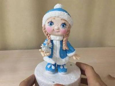 适合新手的翻糖人偶 DIY翻糖蓝衣雪姑娘