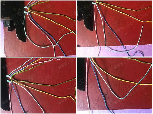 亲手学编绳，五色手工编织友谊手链详细全过程
