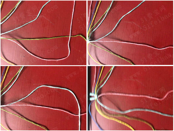 亲手学编绳，五色手工编织友谊手链详细全过程