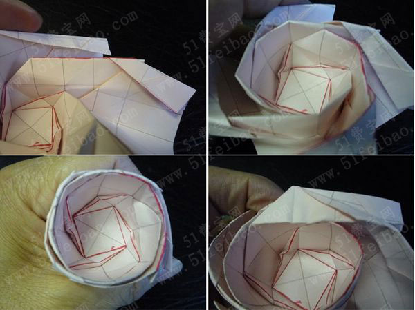 悬浮纸玫瑰魔术揭秘图片