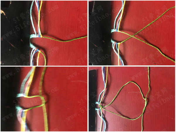亲手学编绳，五色手工编织友谊手链详细全过程