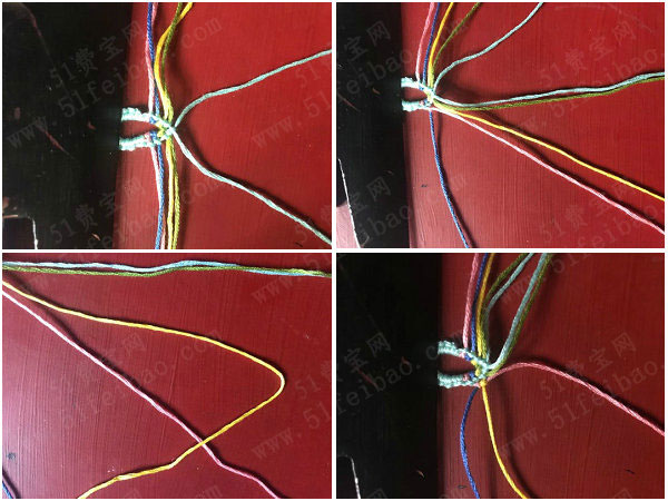 亲手学编绳，五色手工编织友谊手链详细全过程