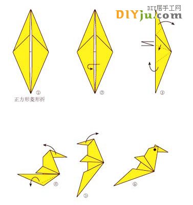 幼儿园的手工折纸：黄翡翠