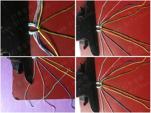 亲手学编绳，五色手工编织友谊手链详细全过程