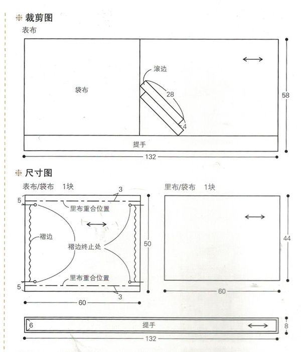 DIY手工包教学，抽褶手提小包