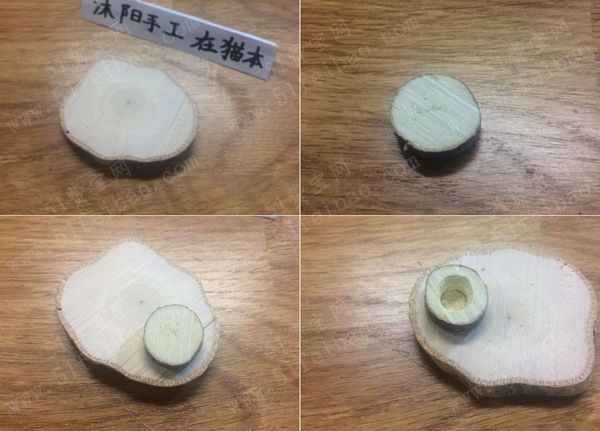 废树枝制作复古农村打水轱辘井