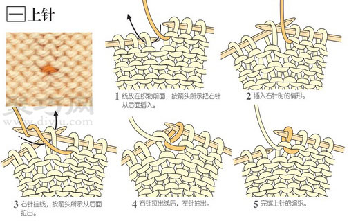 下针上针织法图解教程 教你上针怎么织