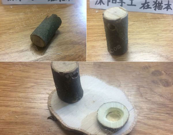 废树枝制作复古农村打水轱辘井