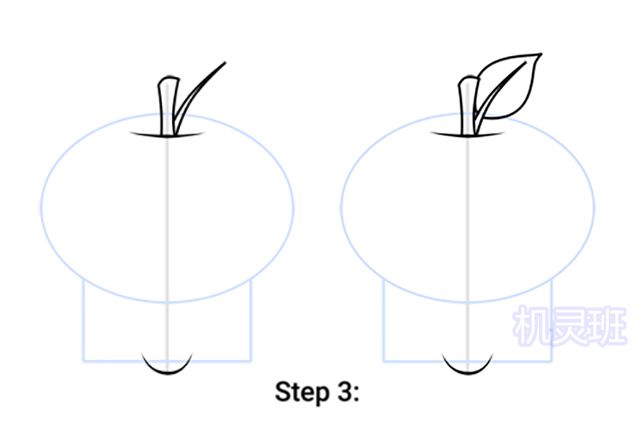 怎么一步一步教儿童画苹果简笔画(步骤图解)16