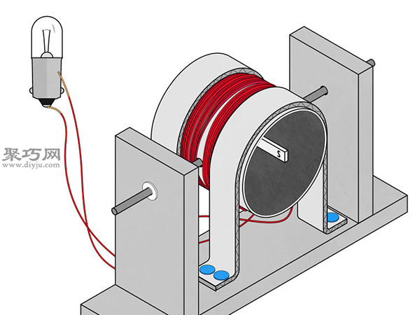 如何DIY简易发电机教程 科学实验制作发电机 14