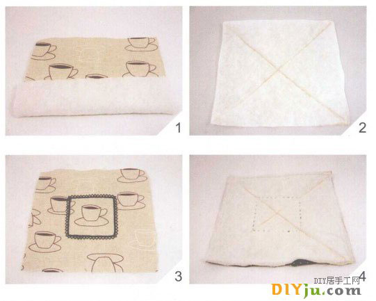 布艺收纳盘制作步骤（图1）
