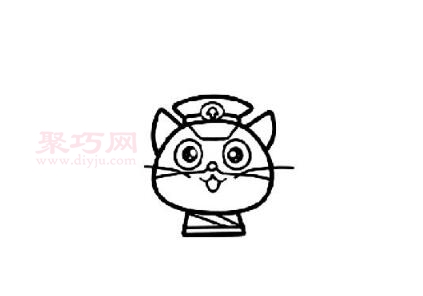 黑猫警长画法第3步