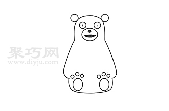 熊本熊如何画简单又漂亮 熊本熊简笔画步骤