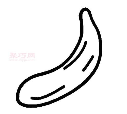 丝瓜画法第2步