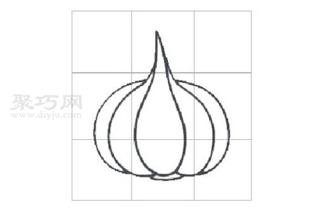 大蒜简笔画步骤图解