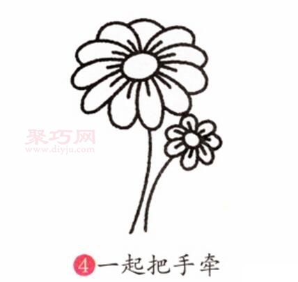 菊花画法第4步