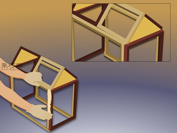 用相框制作迷你温室教程图解 11