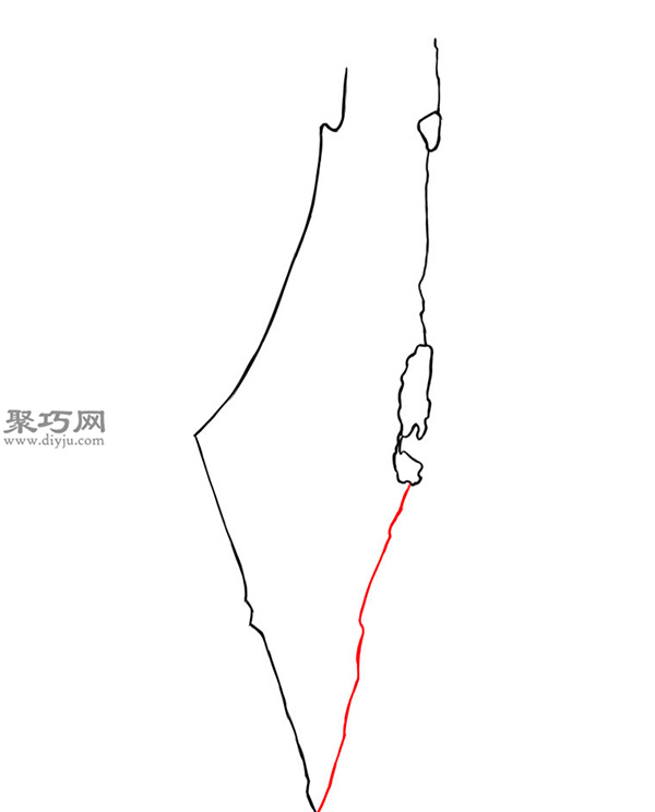 自制精美地图之手绘以色列地图方法技巧 6