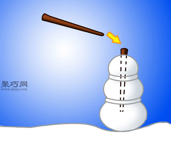 怎么堆雪人好看 非常有创意的堆雪人详细步骤 6