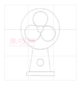 电风扇画法第6步