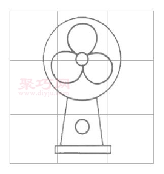 电风扇画法第7步