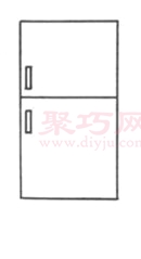 电冰箱画法第3步