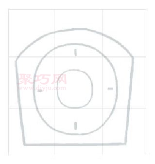 闹钟画法第4步