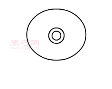 电风扇画法第2步