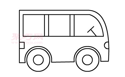 面包车画法第4步