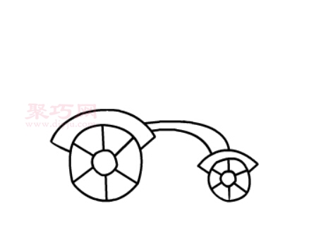 自行车画法第5步