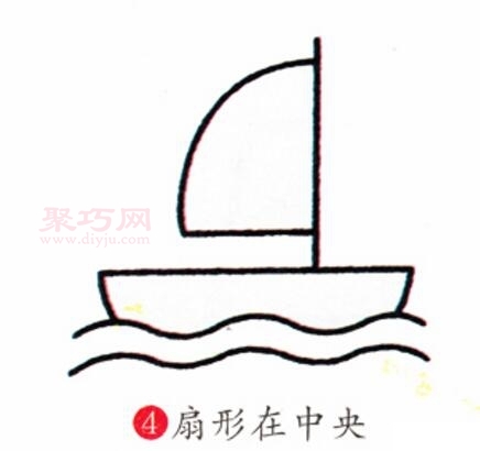 帆船画法第4步