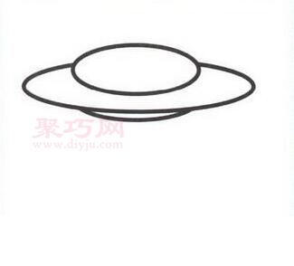 UFO飞碟画法第3步