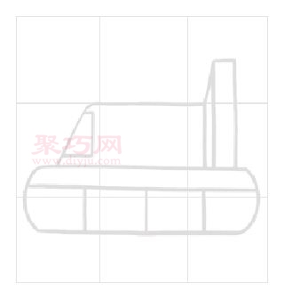 气垫船画法第4步