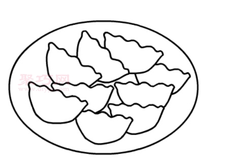 饺子画法第6步