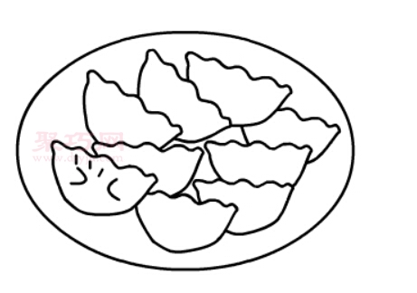 饺子画法第7步