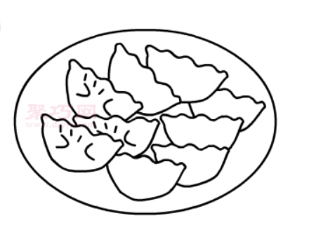 饺子画法第8步