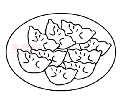 饺子画法第9步