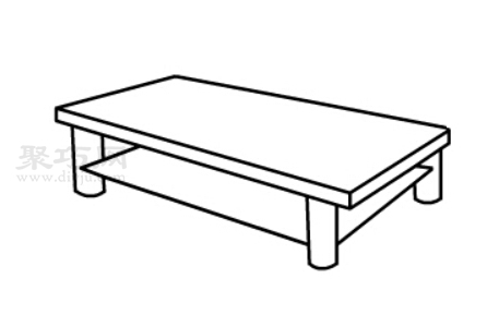 茶几怎么画好看又简单 茶几简笔画教程