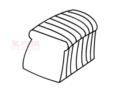 切片面包画法第4步