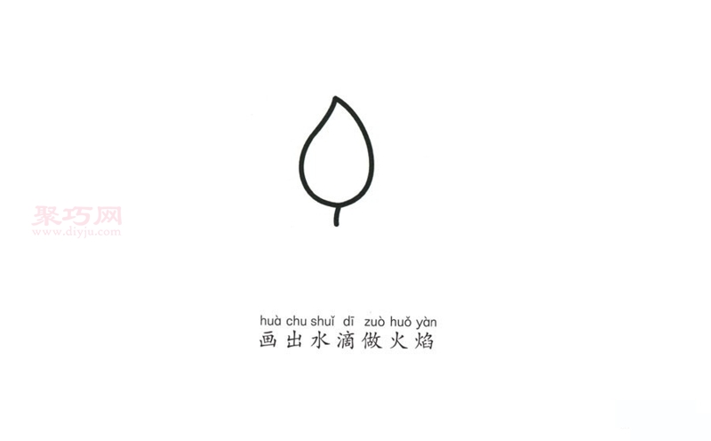 蜡烛画法第1步