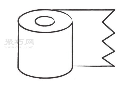 卷纸画法简单又漂亮 来学卷纸简笔画