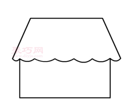 小房子画法第2步