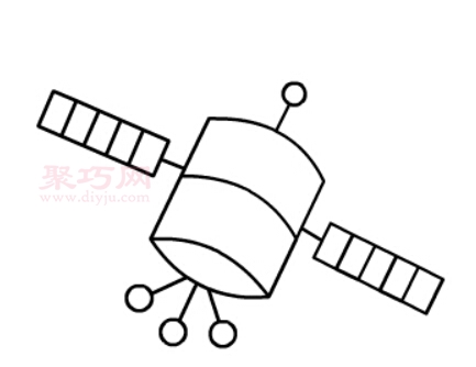 人造卫星画法第4步