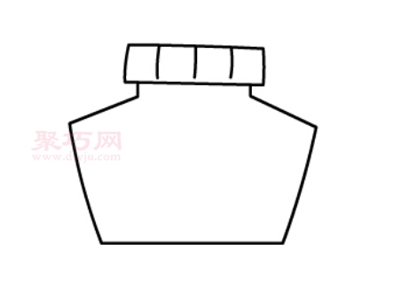 墨水瓶画法第3步