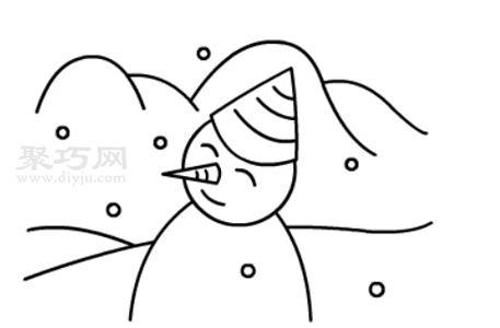 怎么画雪人 一步一步教你画雪人简笔画